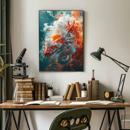 Mystical Dragon Fantasy Art Poster: Hyper-Realistic Design PosterGoat