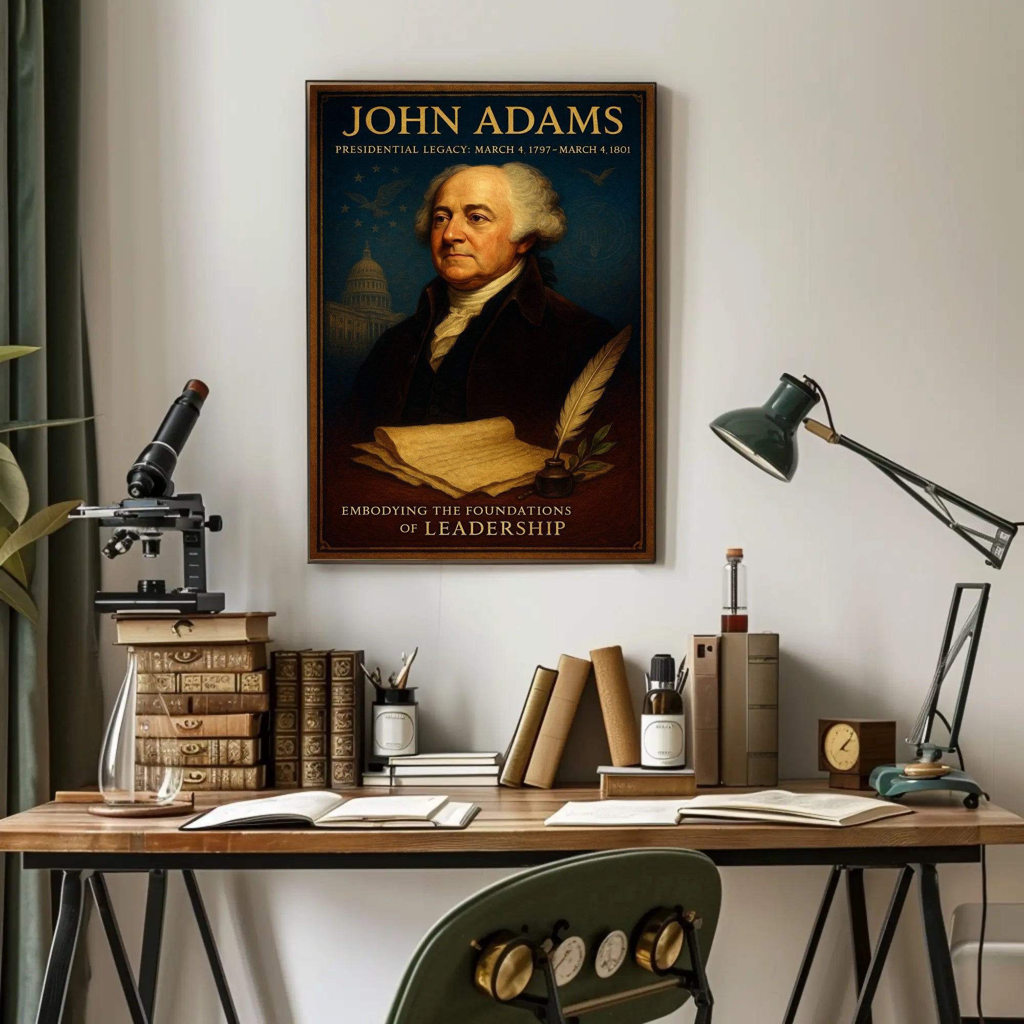 John Adams 2nd President Poster PosterGoat