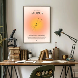Taurus Constellation Zodiac Sign Poster - Astronomy Poster PosterGoat
