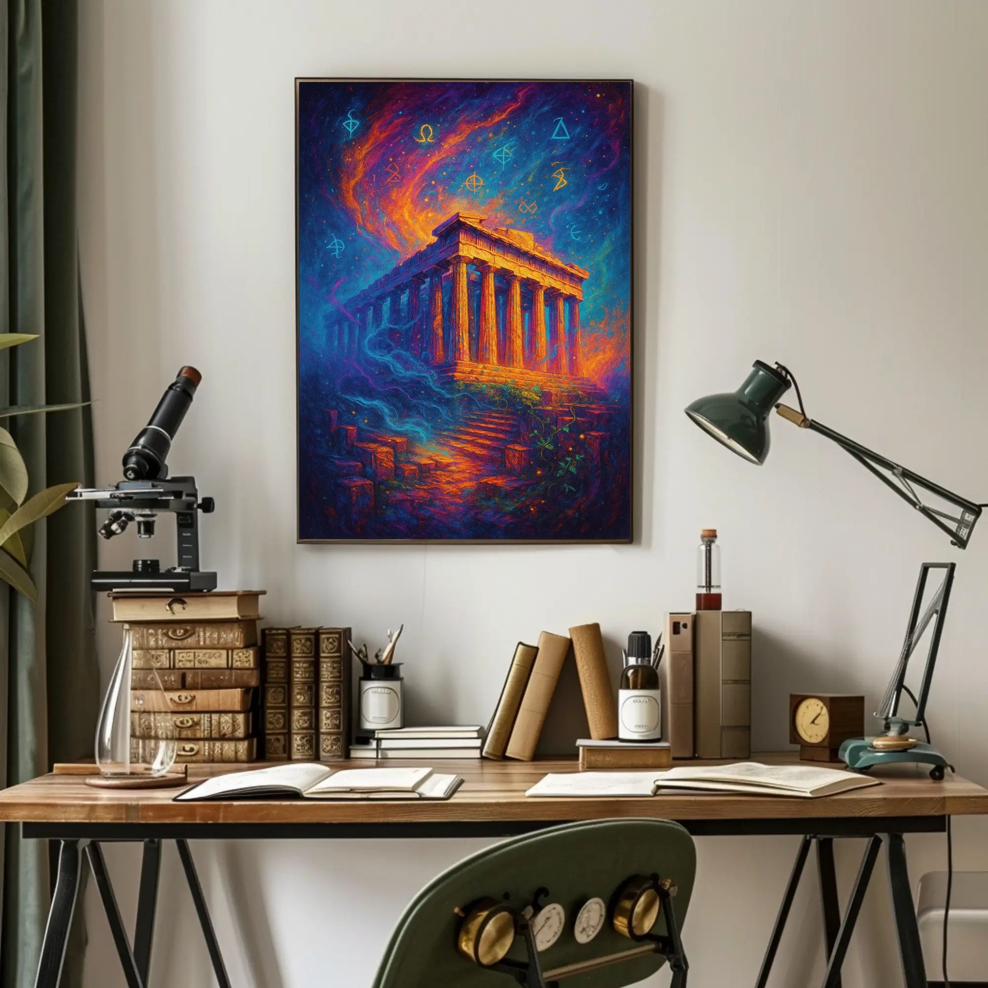 Parthenon Mystical Poster Wall Art Print Decor