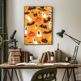 Halloween Theme Whimsical Festive Spooky Poster