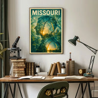 Missouri Silhouette Poster