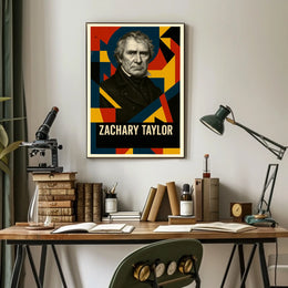 Zachary Taylor 12th President of the United States Abstract Pop Poster