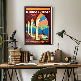 Tours Cruises 1924 Poster