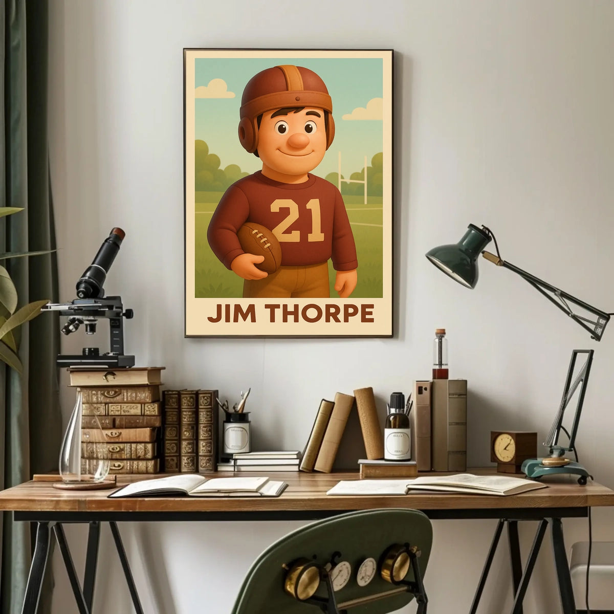 Jim Thorpe Legendary Athlete Poster