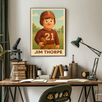 Jim Thorpe Legendary Athlete Poster