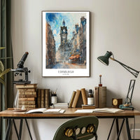 Edinburgh Street Scene Poster