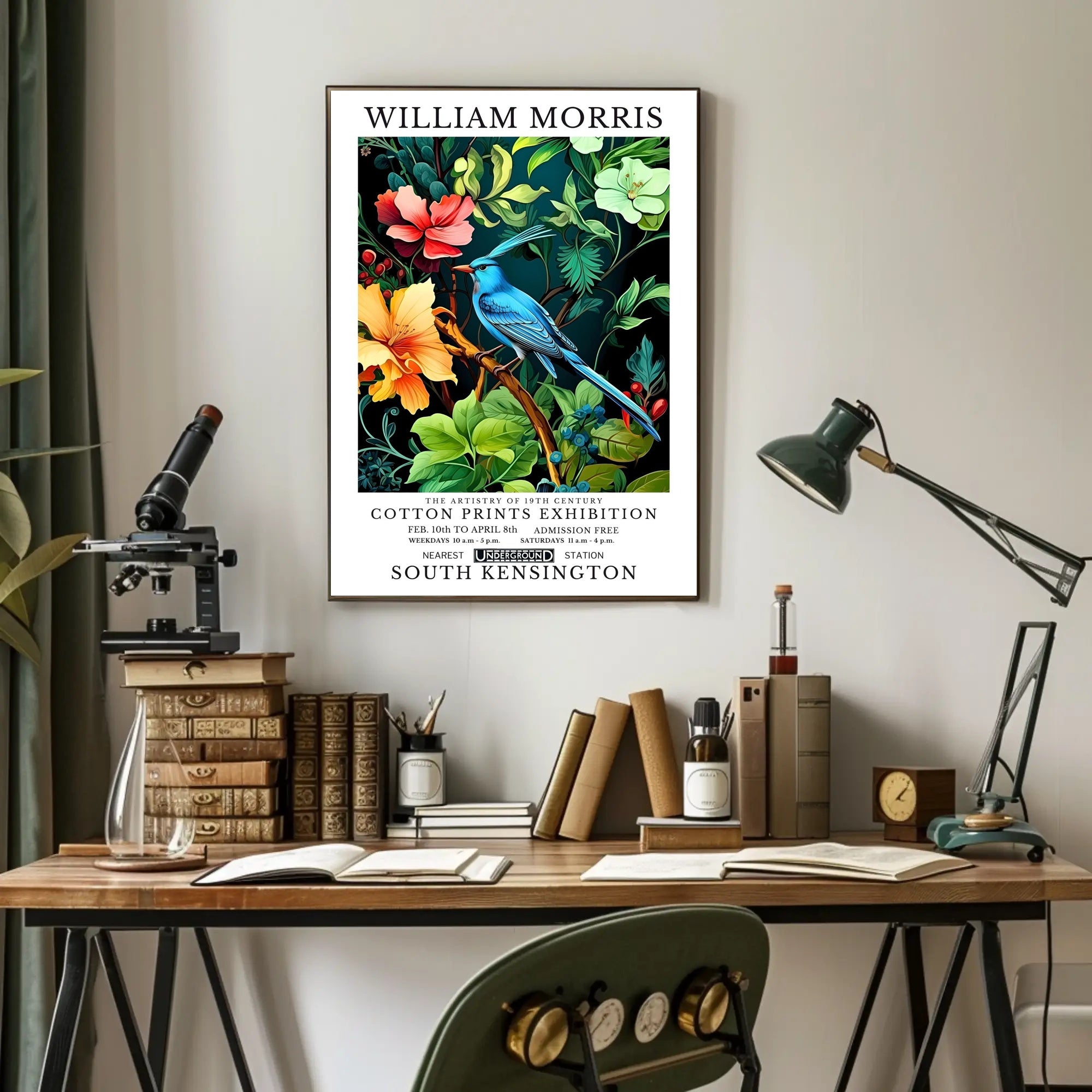 19th-Century William Morris Cotton Prints Artistic Poster
