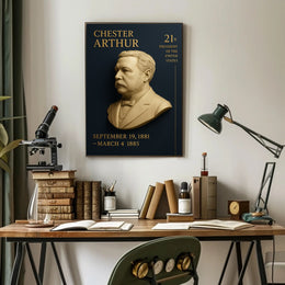 Chester A. Arthur Commemorative Vintage Presidential Poster PosterGoat