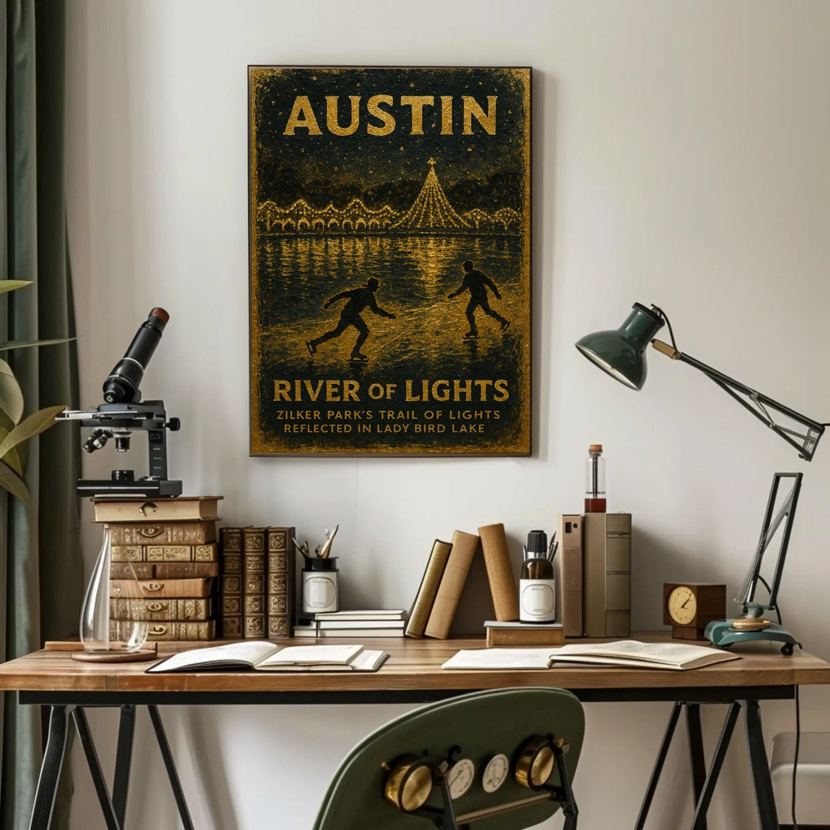 Austin River Of Lights Poster