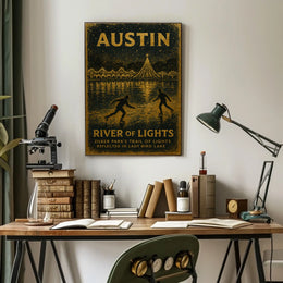 Austin River Of Lights Poster