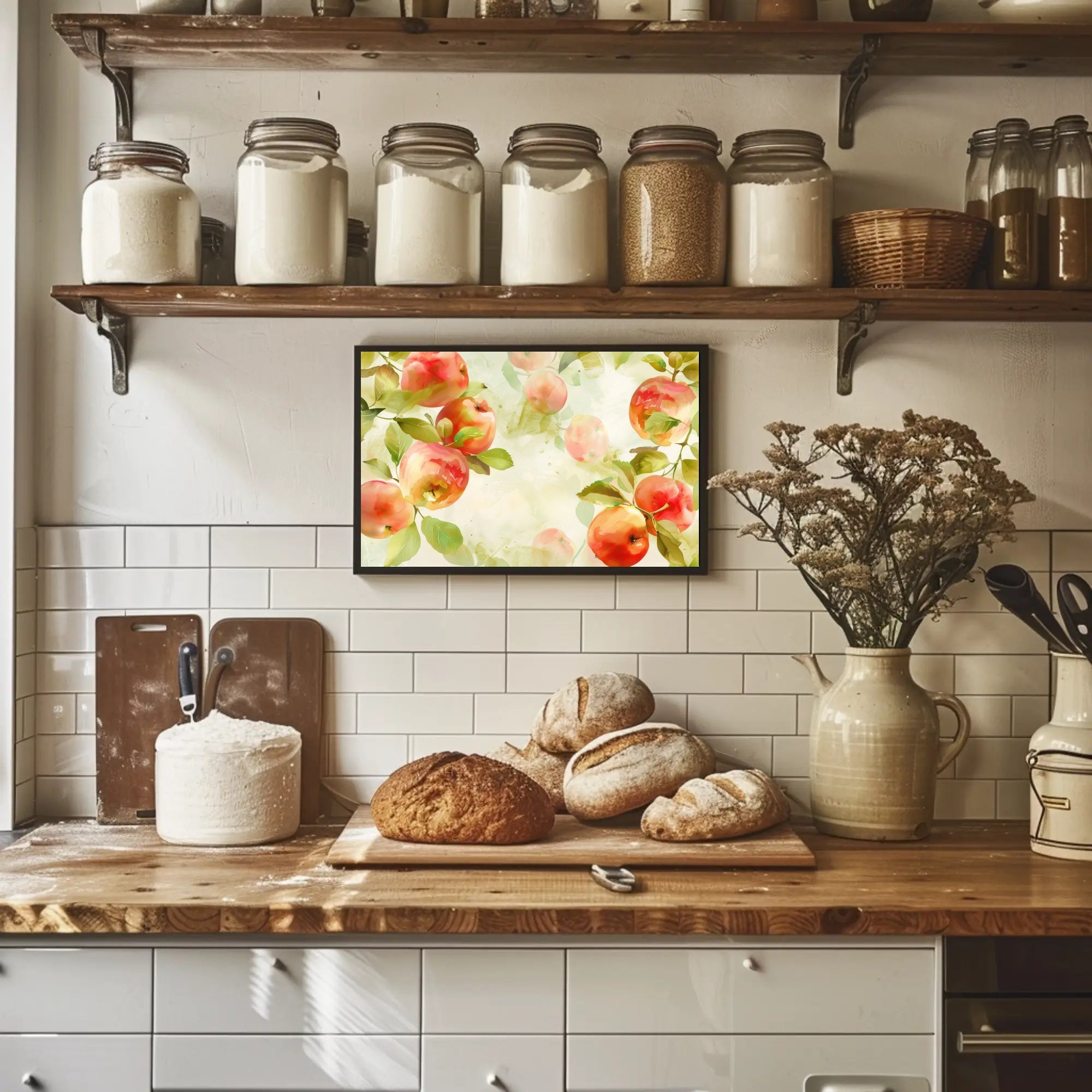 Watercolor Apples Poster PosterGoat