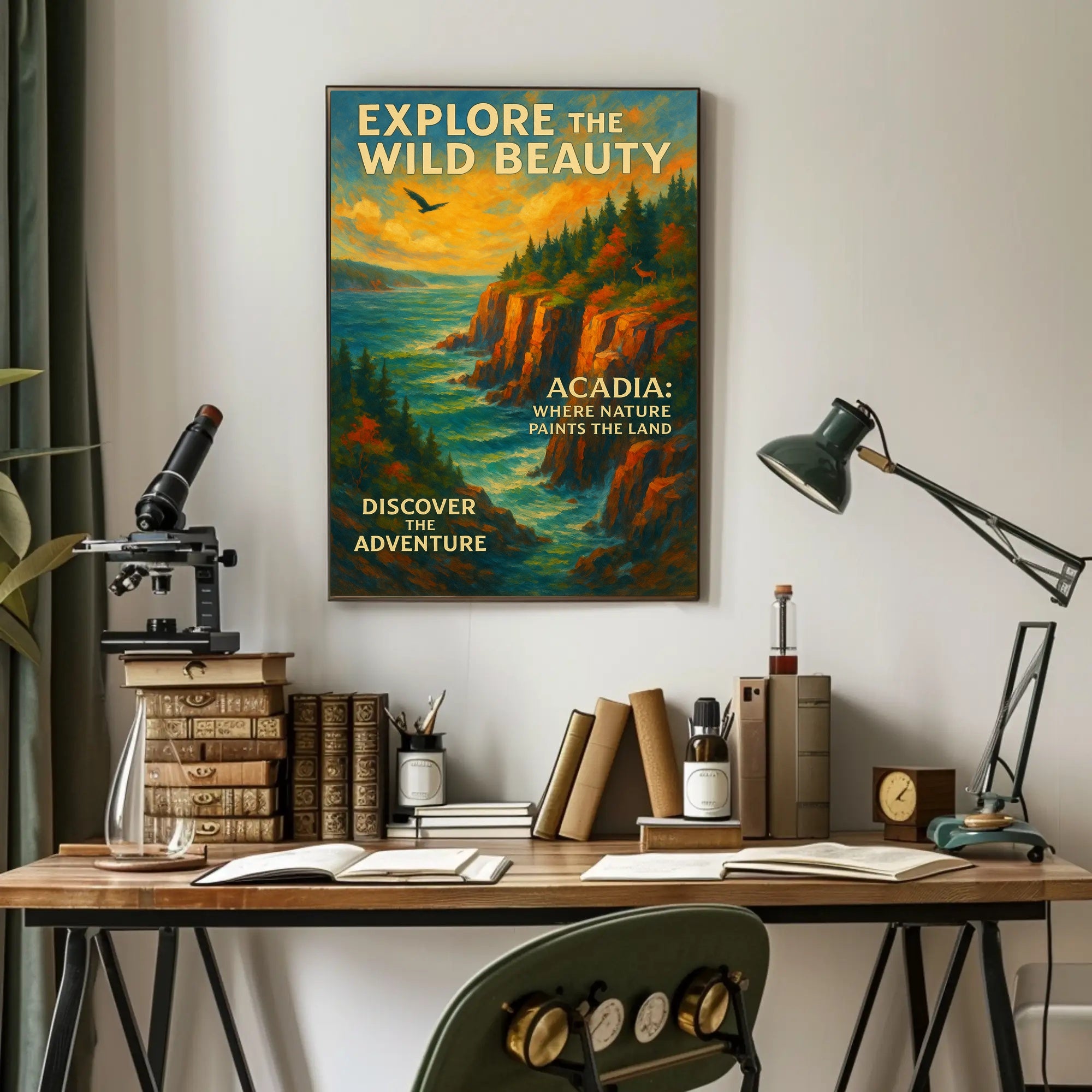 Explore the Wild Beauty of Acadia Poster PosterGoat