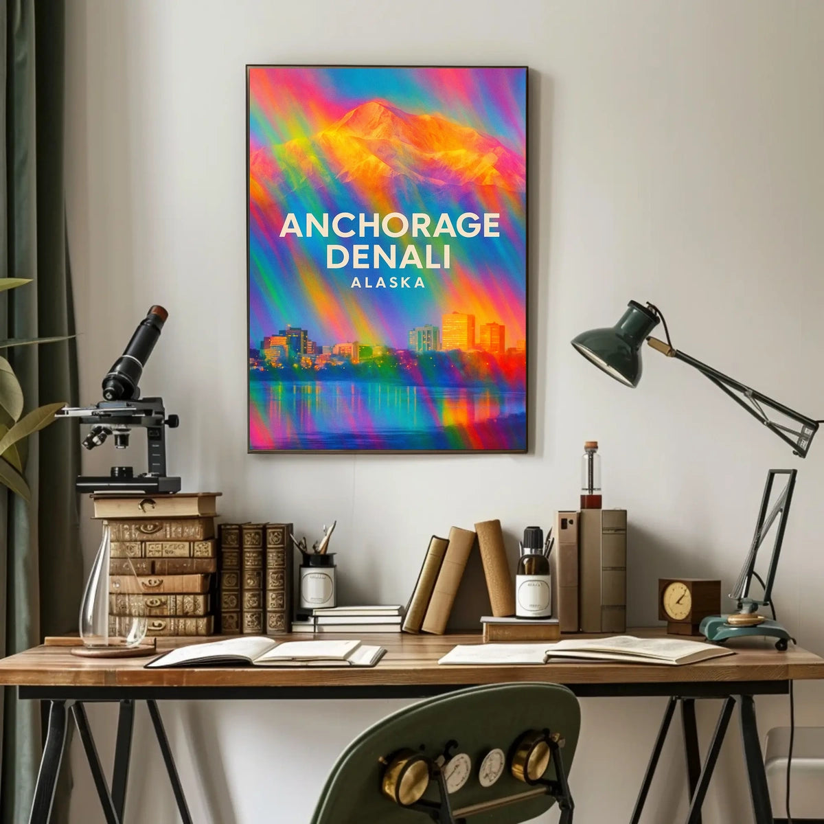 Anchorage and Denali Alaska Poster