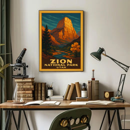 Zion National Park Utah Poster