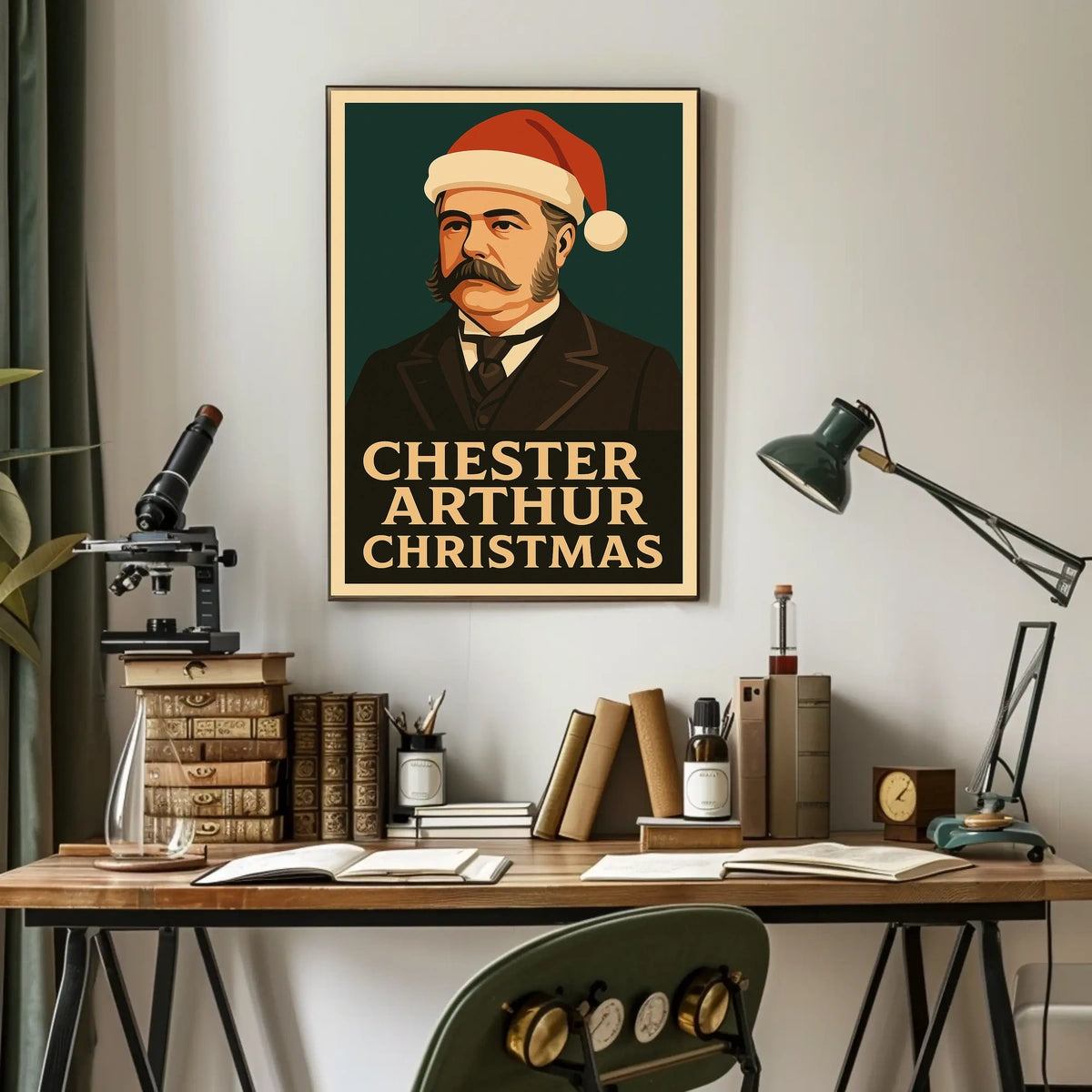 Chester Arthur Christmas Poster
