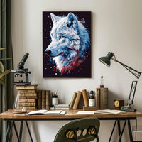 Majestic Wolf Portrait Poster