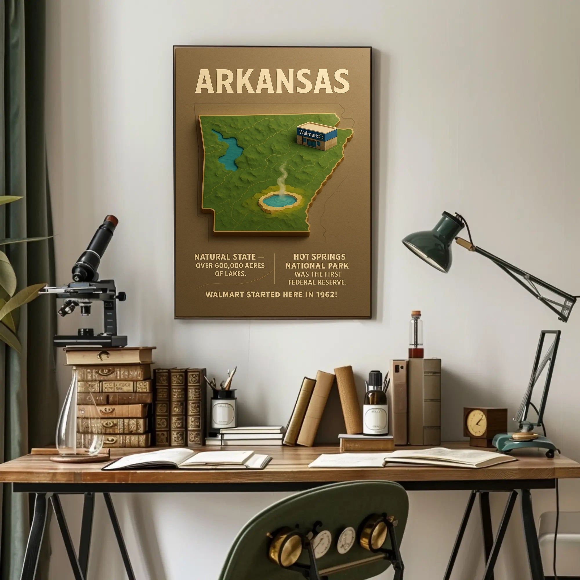 Arkansas The Natural State Poster
