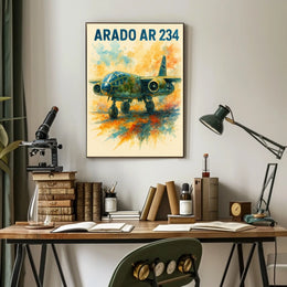 Arado AR 234 Vintage WWII Aviation Art Poster