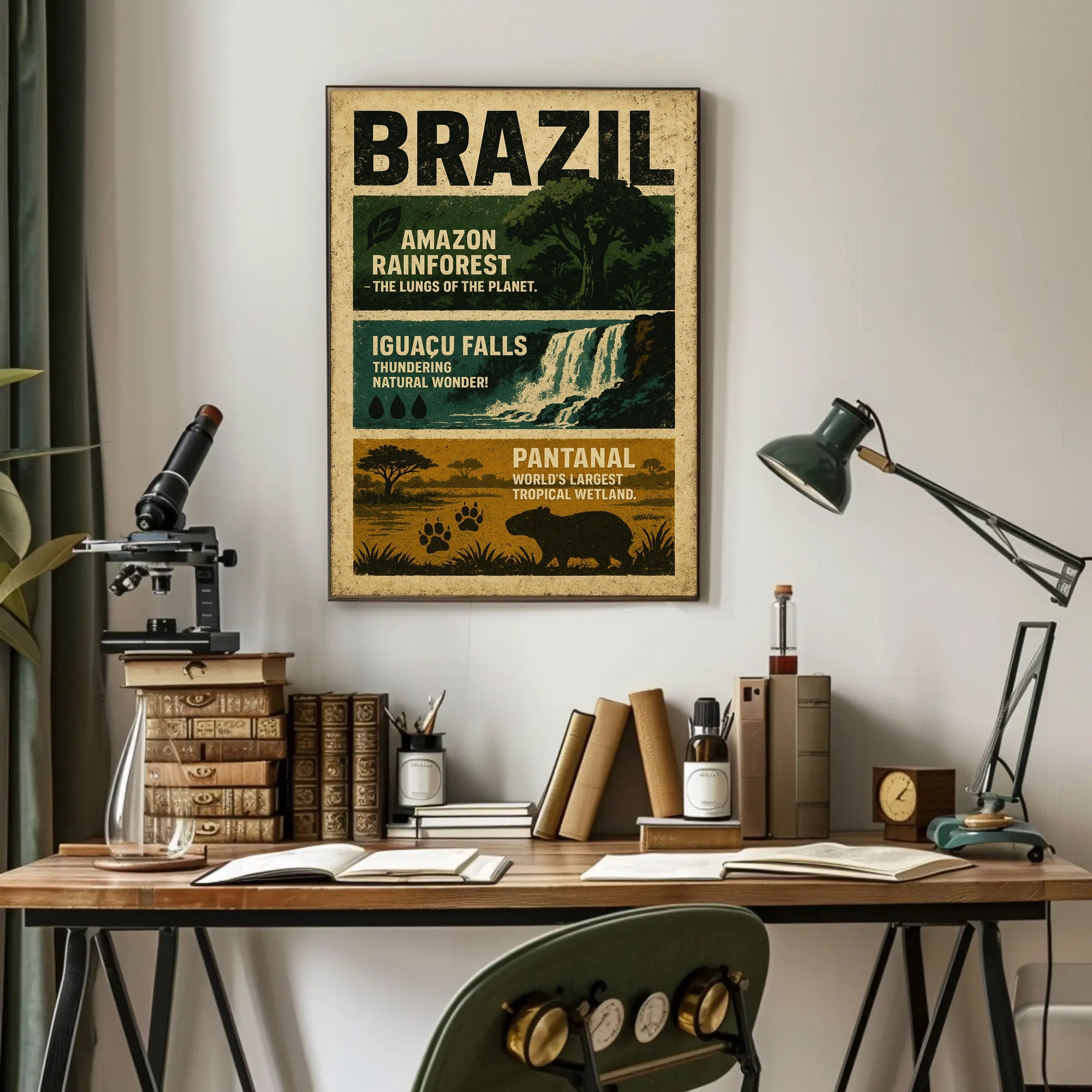 Wonders of Brazil Poster PosterGoat