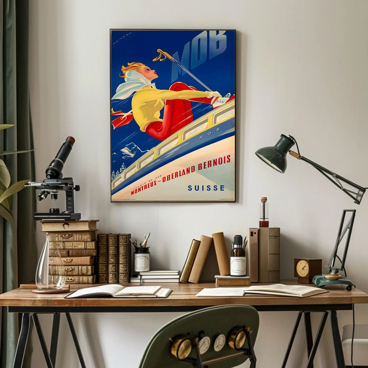 Montreux-Oberland Bernois Railway Poster