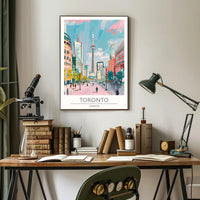 Vibrant Toronto Skyline Poster PosterGoat