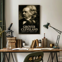Grover Cleveland 24th President of the United States Double Exposure Poster