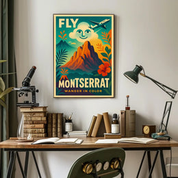 Fly to Montserrat Poster