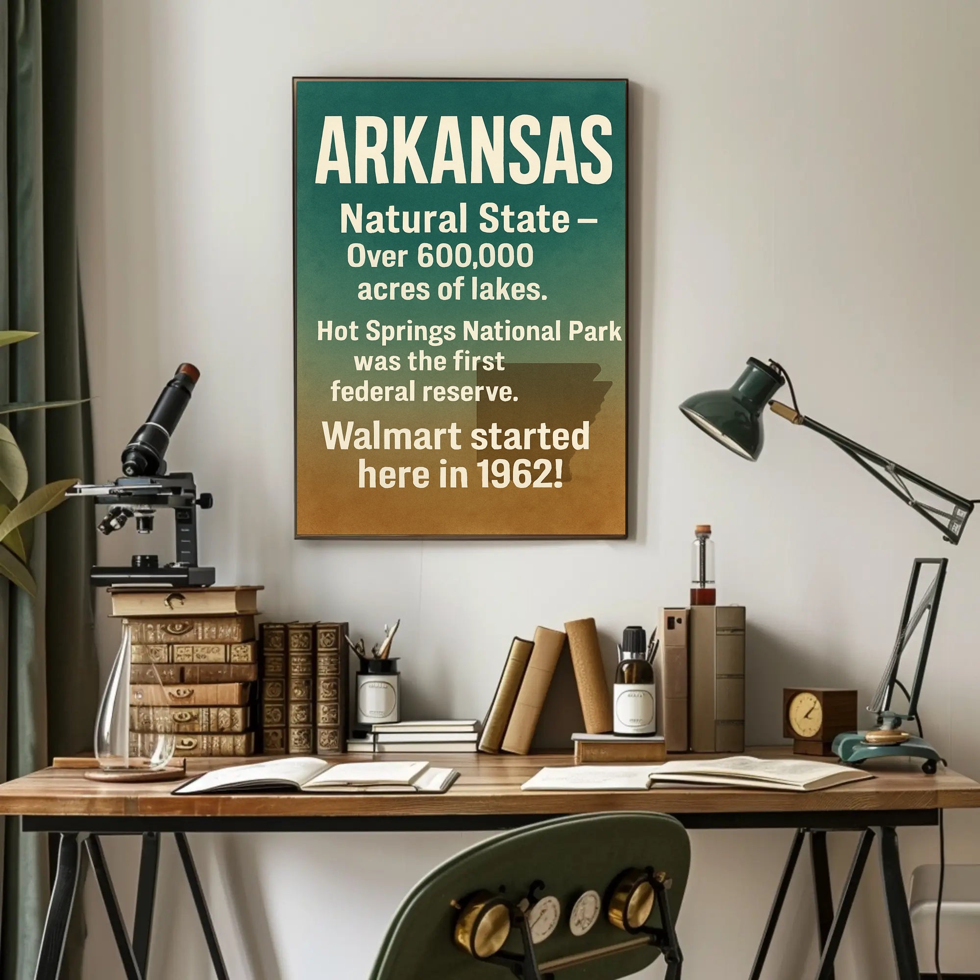 Arkansas The Natural State Poster