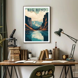 Big Bend National Park Travel Poster Vintage Print