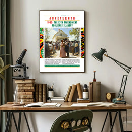 Commemorative Juneteenth Artwork: Cultural Heritage Poster