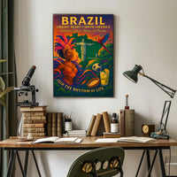 Brazil Vibrant Heart of South America Poster