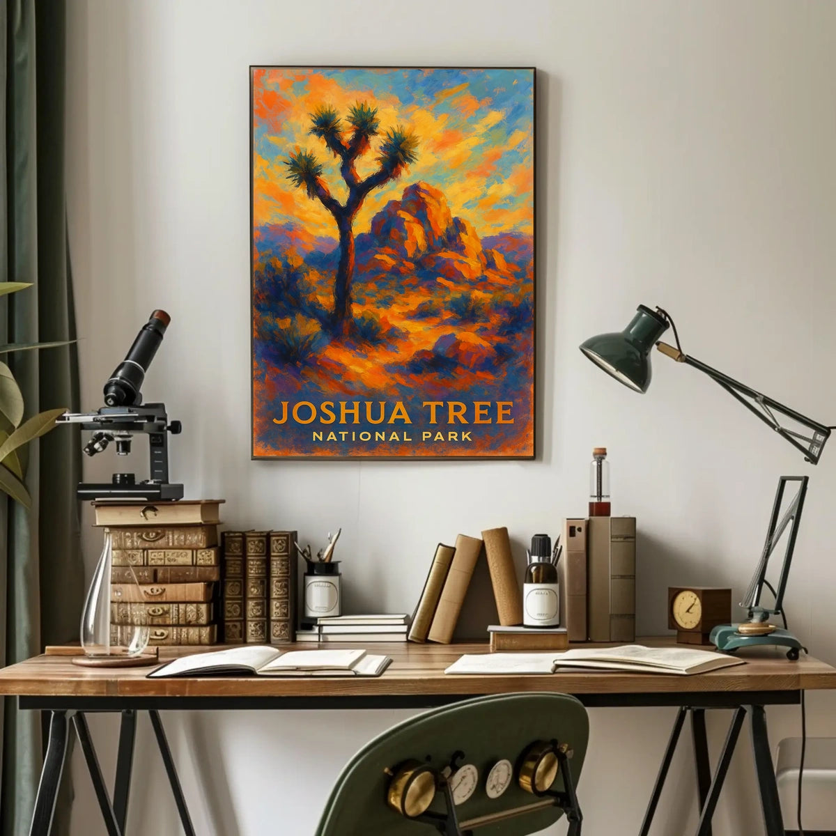 Joshua Tree National Park Poster Desert Landscape Wall Art