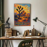 Joshua Tree National Park Poster Desert Landscape Wall Art