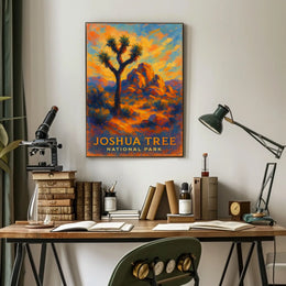Joshua Tree National Park Poster Desert Landscape Wall Art