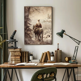 Winter Journey To The Castle Poster