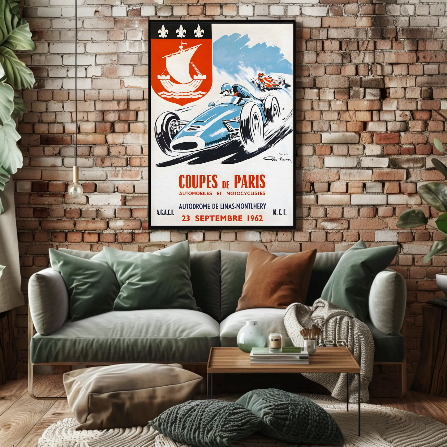 Coupes de Paris – 1962 Vintage Racing Poster