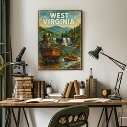 West Virginia Adventure Poster