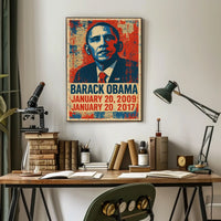 Barack Obama 44th President of the United States Street Art Mashup Poster