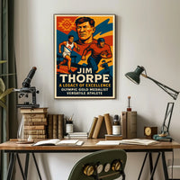 Jim Thorpe Legendary Athlete Poster