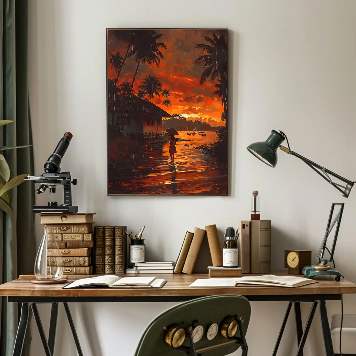 Tropical Sunset Serenity Poster