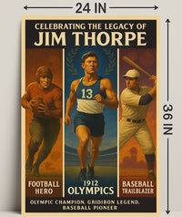 Celebrating the Legacy of Jim Thorpe Poster PosterGoat