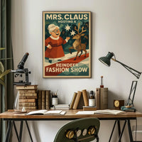Mrs. Claus Hosts a Reindeer Fashion Show Poster