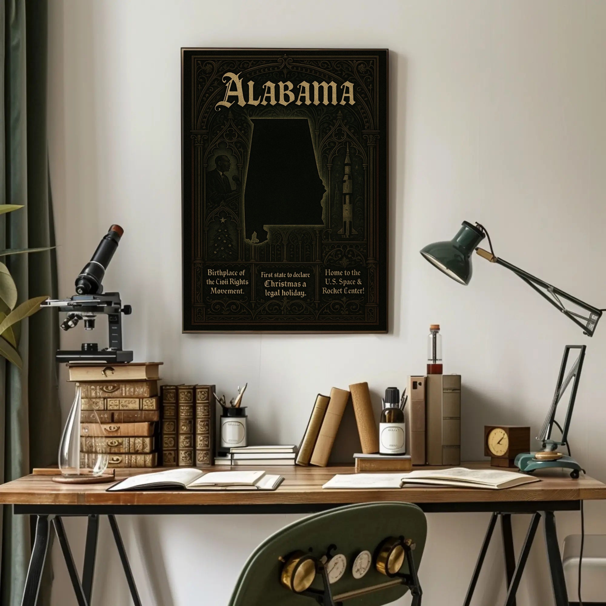 Alabama A Historical And Cultural Poster