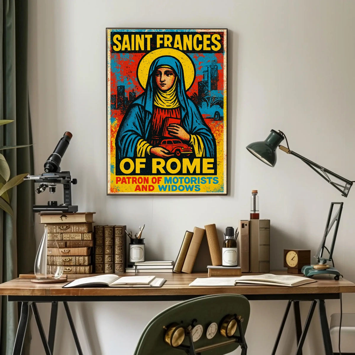 Saint Frances Of Rome Patron Of Poster