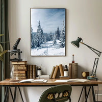 Serene Winter Forest Scene: National Park Poster