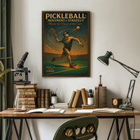 Pickleball Mastery: Dynamic Action Sports Poster PosterGoat