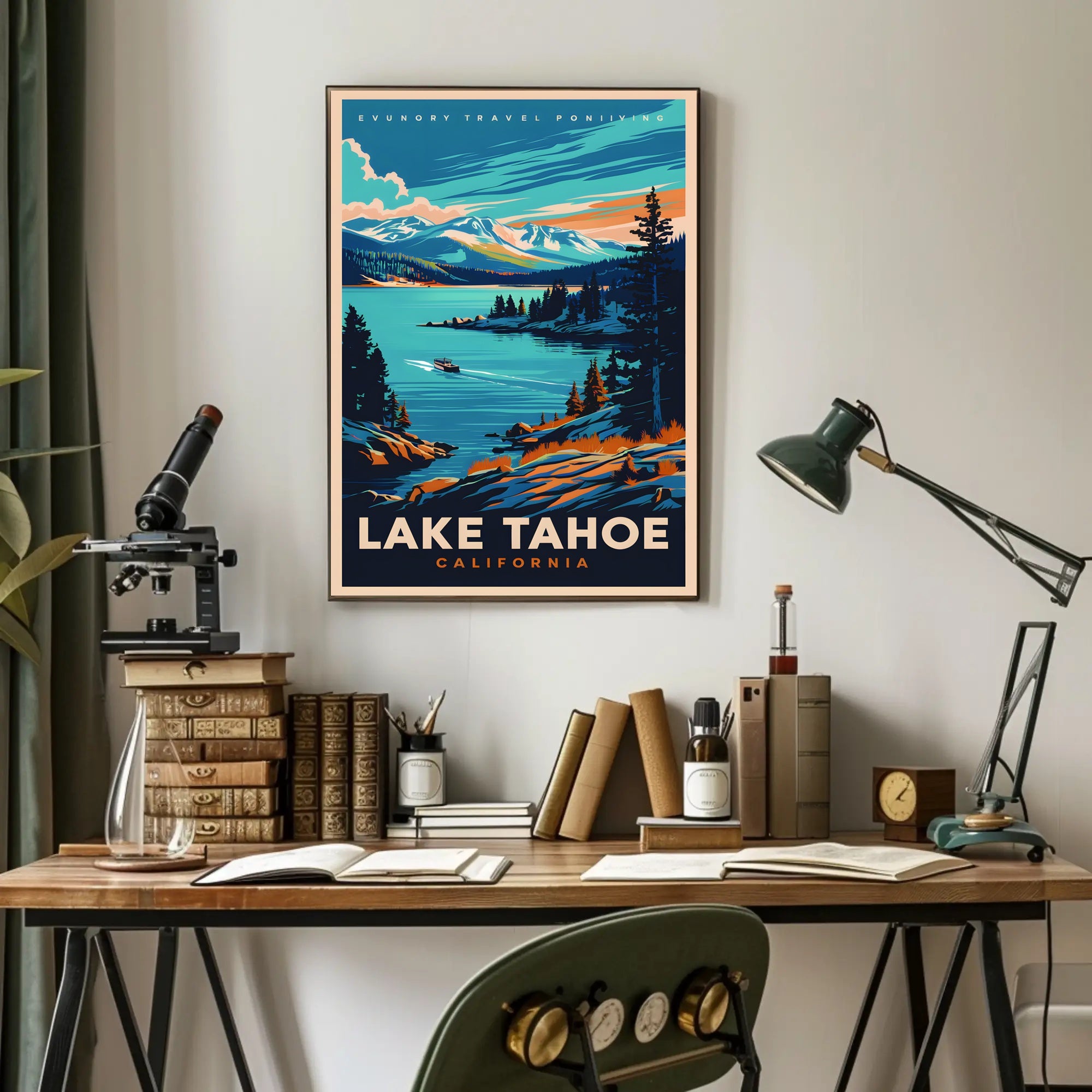 Lake Tahoe Travel Poster