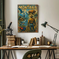 Montana Wilderness Adventure Poster