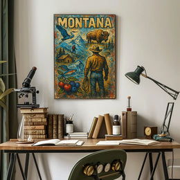 Montana Wilderness Adventure Poster